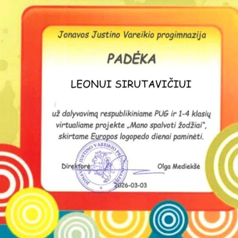 LEONO PADĖKA